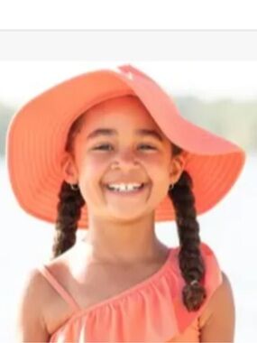 Ruffle Butts Coral swim hat